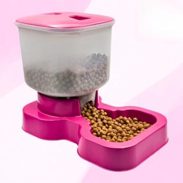 Imagem de Comedouro Automático Para Cachorros Cães Gatos 8 Litros/3,5kg (ROSA)