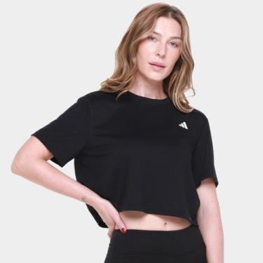 Imagem de Camiseta Adidas Essentials Feminina, Preto, M