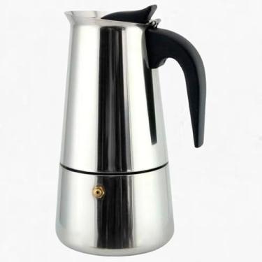 Imagem de Cafeteira Italiana 6 Xícaras 300ml Inox Premium Tradicional - Moka Ideal para Café