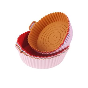 Imagem de Kit Forro De Silicone Antiaderente Para Airfryer Com 6 Unidades Reutilizavel E Facil De Limpar