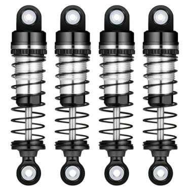 Imagem de Amortecedores de carro RC de alumínio 1/18 42 mm para carro rastreador 1:18 FMS LC80 FCX18 RC (preto)