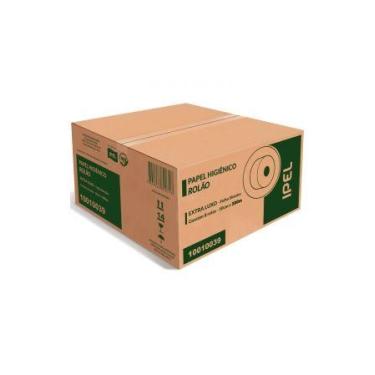Imagem de Papel higiênico rolão extra luxo 100% celulose folha simples 10cm 8x30