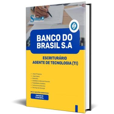 Imagem de Apostila Banco Do Brasil 2025 Escriturário Agente Tecnologia