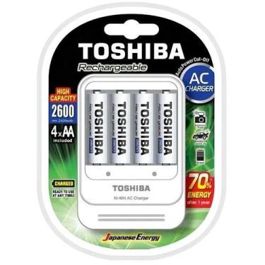 Imagem de Carregador de Pilhas TNHC-6GAE4 CB (C/4 Pilhas AA 2600MAH) Toshiba
