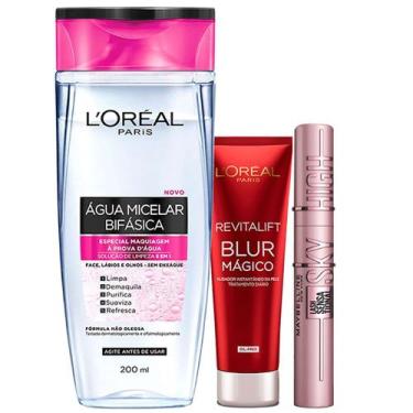 Imagem de LOréal Paris + Maybelline Kit - Água Micelar Bifásica 5 em 1 200ml + P
