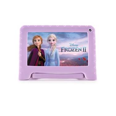 Imagem de Tablet Infantil Frozen II Com Controle Parental 4GB RAM + 64GB + Tela 7 Pol + Case + Wi-Fi + Android 13 + Quad Core Multi - NB416 NB416
