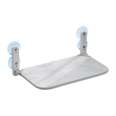 Imagem de Whtkoph Poleiro de janela para gatos, rede dobrável com ventosa, cama para gatos, assento de janela para peitoril de, Cinza 51.5x29cm