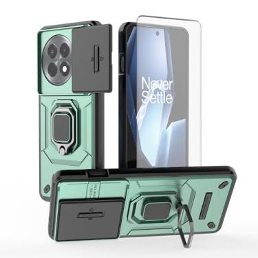 Imagem de Asuwish Capa de telefone para OnePlus 13R 5G/Ace 5/Ace 5 Pro 2025 com capa deslizante para câmera de vidro temperado, suporte de anel, suporte robusto e fino para celular One+ 13 R R13 Ace5 feminino