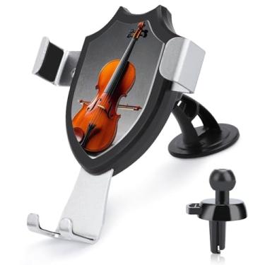 Imagem de QMNBTES Kit de modelo de violoncelo, suporte de telefone para carro, suporte de telefone para o seu carro, suporte de telefone para ventilação do carro, suporte de telefone no painel, suporte para