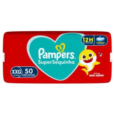 Imagem de Fralda Descartável Pampers Supersequinha Super XXG 50 Unidades