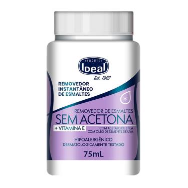 Imagem de Removedor de Esmaltes Instantâneo Ideal Sem Acetona com 75ml