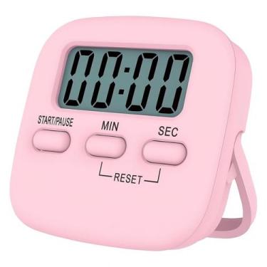 Imagem de Timer Digital de Cozinha Temporizador com Imã - Hxt, Rosa