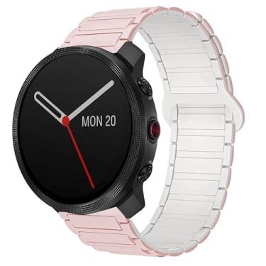 Imagem de Compatível com pulseiras Polar Vantage M3, Lamshaw 22 mm, pulseira magnética esportiva de silicone magnético de 20 mm compatível com Polar Unite, Ignite, Ignite 2, Ignite 3, Pacer, Vantage V3, Grit X