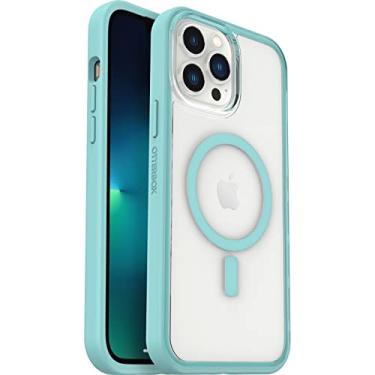 Imagem de OtterBox Capa transparente com borda aderente colorida para iPhone 13 Pro Max (apenas na imagem) - Discovery (transparente/azul claro)