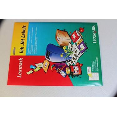 Imagem de Etiquetas brancas de 5,08 cm x 10,16 cm para jato de tinta da Lexmark – 20 folhas – 200 etiquetas no total