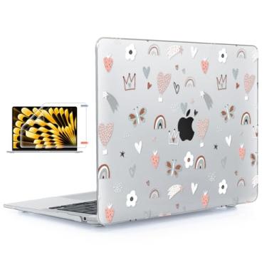 Imagem de YSCLBAHUK Capa para MacBook Pro de 13 polegadas M2 M1 A2338 2022 2021-2016 versão A2251 A2289 A2159 A1989 A1706 com Touch Bar serve para Touch ID, capa rígida de plástico com estampa impressa para