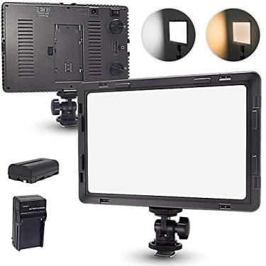 Imagem de mcoplus Painel De Luz Suave Air-1000B Com 160 Peças, Vídeo Led Portátil, Brilho Regulável Bicolor 3200K-5500K Para Câmeras Canon Nikon Sony Dslr E Filmadoras Np-F550 + Carregador