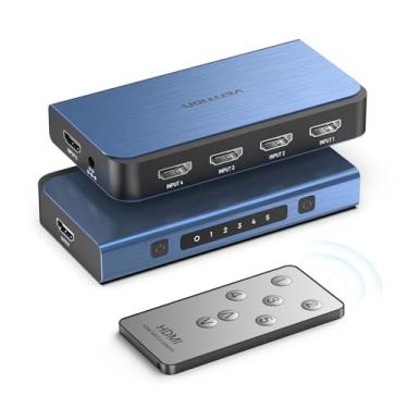 Imagem de VENTION Interruptor Hdmi 4K 5 Em 1 Saída, 60 Hz Com Indicadores Led/Interruptor 2.0/Divisor De Saída Hdmi/Suporte Para Comutador 3D Hdr Xbox Ps5/4/3 Blu-Ray Tv/Player/Laptop Pc