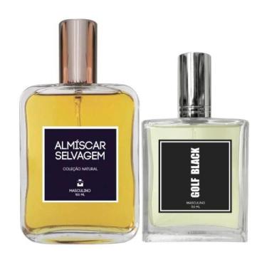 Imagem de Kit Perfume Masc. Almíscar Selvagem 100Ml + Golf Black 50Ml - Essência