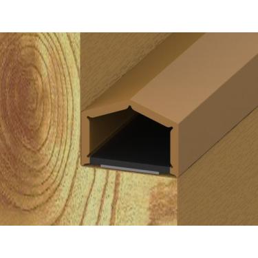 Imagem de Borracha Vedação Dupla Face Porta Madeira - 071.14 - Bege - Perfilisa