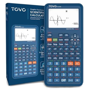 Imagem de Calculadora científica TOVO com funções gráficas, vários modos, 360 funções, tela grande, interface intuitiva para iniciantes, ensino médio e cursos avançados, TS-259 (desenvolvido pela CATIGA)