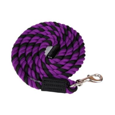 Imagem de UGPLM Guia de cavalo, corda, linha de estocada, caminhada, cães de estimação, coleira, cavalos, serviço pesado, celeiro, estocada, rédea, guia de desempenho, Roxo Rosa