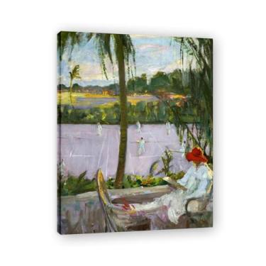 Imagem de Florida In Winter John Lavery Classic Realist Portrait & War Scene Canvas Art – Decoração de parede de arte irlandesa para casa emoldurada 30 x 39 cm