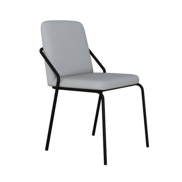 Imagem de Cadeira Bloom Fixa C-4 Pes S-braco 490x580x850 Mm Com 1 Un Courino Saturno Off White Courino Saturno Off White