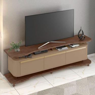 Imagem de Rack para TV Até 75 Polegadas Guarapari 3 Portas Carvalho/Fendi - Móve