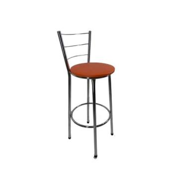 Imagem de Kit banqueta alta cromada cozinha gourmet americana bar - FortMix, Lar