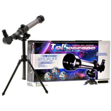 Imagem de Telescopio Astro Terrestre Kit 3 Lentes Tripe Luneta Ciencia Espaço Escola