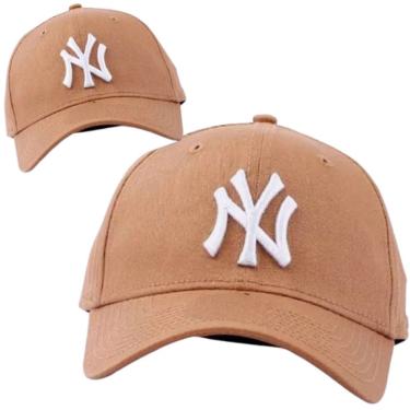 Imagem de Boné Feminino New York Caramelo Marrom S Ny Nyc Fitão!