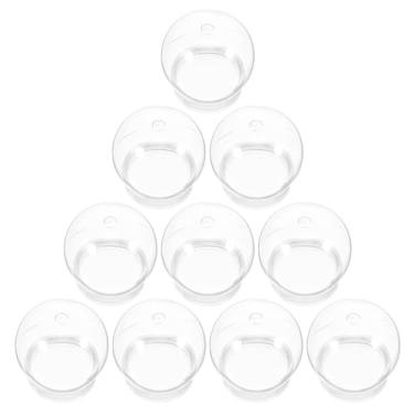Imagem de BESPORTBLE Kit de Globo de Neve Faça Você Mesmo Com 10 Peças, Globos de Água de Plástico Transparente Com Tampa de Rosca, 6,9 X 6,4 Cm, Enfeites Redondos para Artesanato de Natal, Projetos Faça
