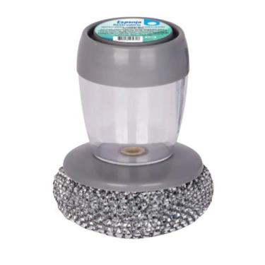 Imagem de Escova de Limpeza com Dispenser de Detergente e Palha de Aço - ART HOU