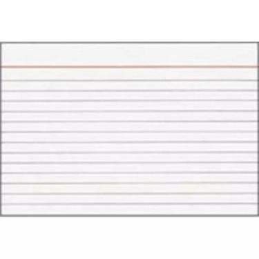 Imagem de Pacote com 100 Ficha pautada 3x5 N.1 Tilibra