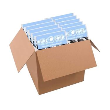 Imagem de Despejadores universais de bebidas com tampas de pó de borracha para garrafas de álcool, azeite, xarope, vinagre balsâmico e mais (pacote com 100 bicos)