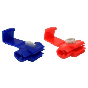 Imagem de Kit Conectores Derivação Taplink Azul e Vermelho Para Fios Cabos 0,5 a