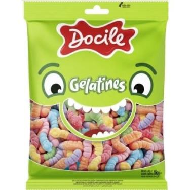 Imagem de Bala De Goma Minhoca Cítrica 1Kg - Docile