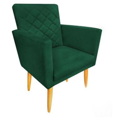 Imagem de Poltrona Maitê Suede Verde para leitura - JBF