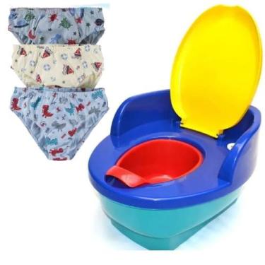 Imagem de Pinico Musical Menino Troninho até 18kg Degrau e Assento Redutor de Pr