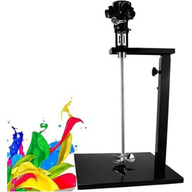 Imagem de Agitador Pneumático Da Máquina De Agitação Da Pintura Para O Misturador Da Pintura 5 Galões/misturador 20l Pneumático Misturador Manual Vertical Vertical Do Elevador Do Ajuste Da Tabela