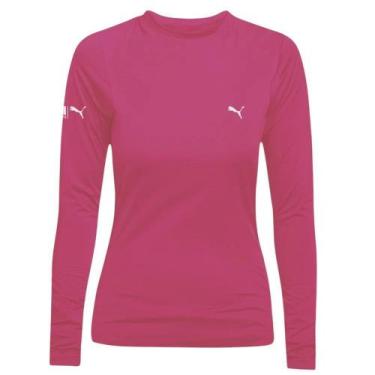 Imagem de Camisa Térmica Puma UV50+ Manga Longa Feminina, Rosa, M