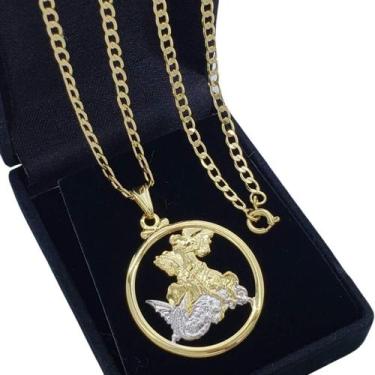 Imagem de Colar Medalha São Jorge Banho De Ouro 18k 4732 4762 - Très Chic Joias
