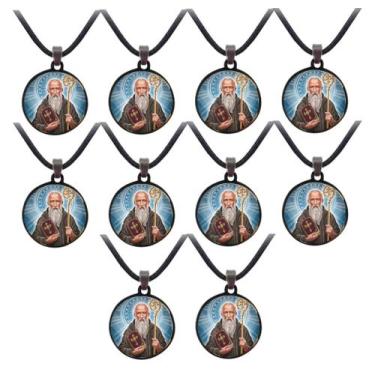Imagem de 10 Colar São Bento Escapulario Lembrancinha Barato