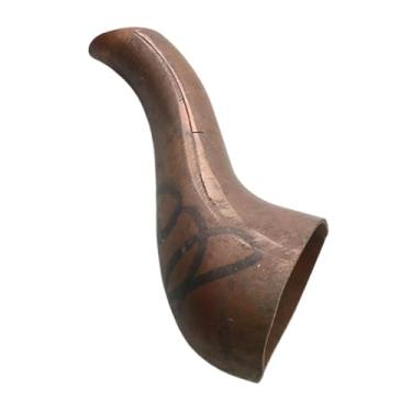 Imagem de Generic Bico de reposição para chaleira de cobre, peça de reposição para bule, bico longo curvo de metal para chaleira, acessório de cozinha, 8.5x3.5 Cm