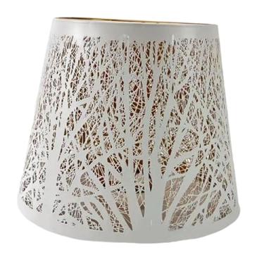 Imagem de Generic Abajur de metal, capa para abajur, luminária pendente, capa para abajur de mesa, arandelas de parede, Grande Branco