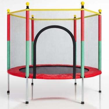 Imagem de Cama Elástica Pula Pula Infantil Trampolim 45 Kilos Compacta 1,4m - Br
