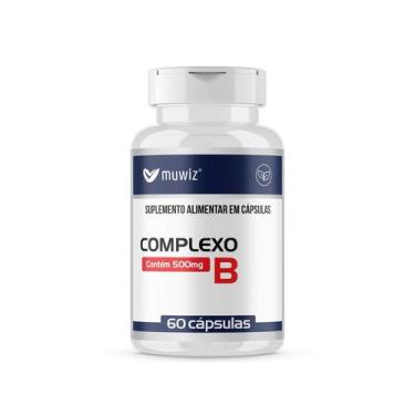Imagem de Vitamina do Complexo B 500mg 60 Cápsulas - Muwiz