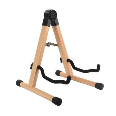 Imagem de Dynwave Suporte dobrável para guitarra, acessórios para instrumentos musicais, suporte de madeira para violão e bandolim
