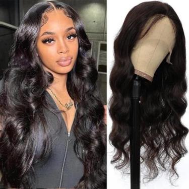 Imagem de Perucas frontais de renda Pinketer Body Wave Brazilian Human Hair 22 p
